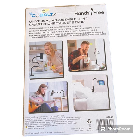 COBALTX Hands-Free Smartphone/Tablet Stand, New in Box - Picture 3 of 4